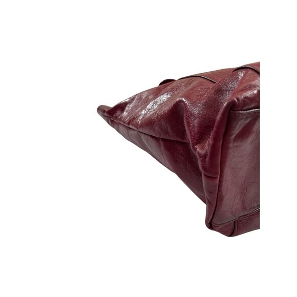 HOBO International Red Leather Dual Strap Zip Shoulder Tote Bag - Picture 8 of 12